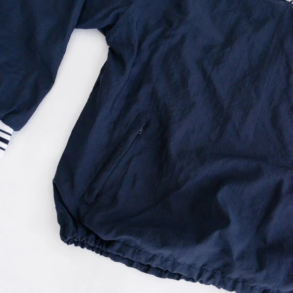 VTG 90S Champion Wisconsin Badgers Navy 100% Nylon Pullover Windbreaker Jacket L - Picture 6 of 12